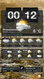Weather+ second screen
